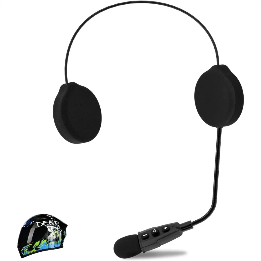 

E1+ Motorcycle Helmet Bluetooth Headset Bluetooth 5.1 Helmet Speaker with Auto Answering Call and Noise Reduction Function Moto
