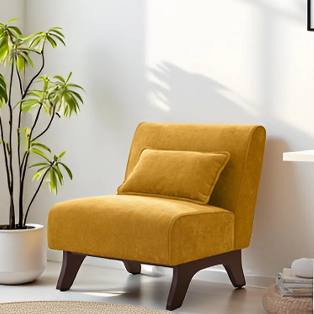 كرسي حديث مريح بأرجل خشبية ووسائد لغرفة المعيشة وصالة غرفة النوم