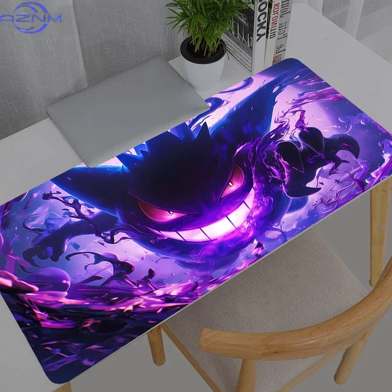 Mouse Pad Computer Pokemon Pikachu Gengar Laptop Anime Keyboard Mouse Mat Large Mousepad Keyboards Gamers Decoracion Desk Mat