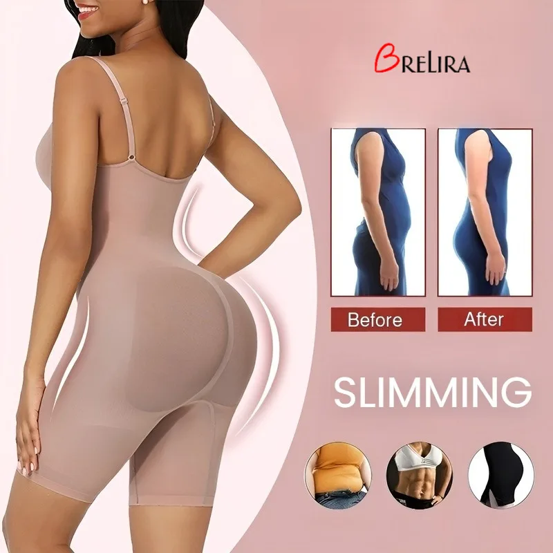 

BreliraOne Piece Full Body Shapewear 360° Tummy Control Seamless Butt Lift Bodyshaper Corset Breathable Women Shaping Slimming