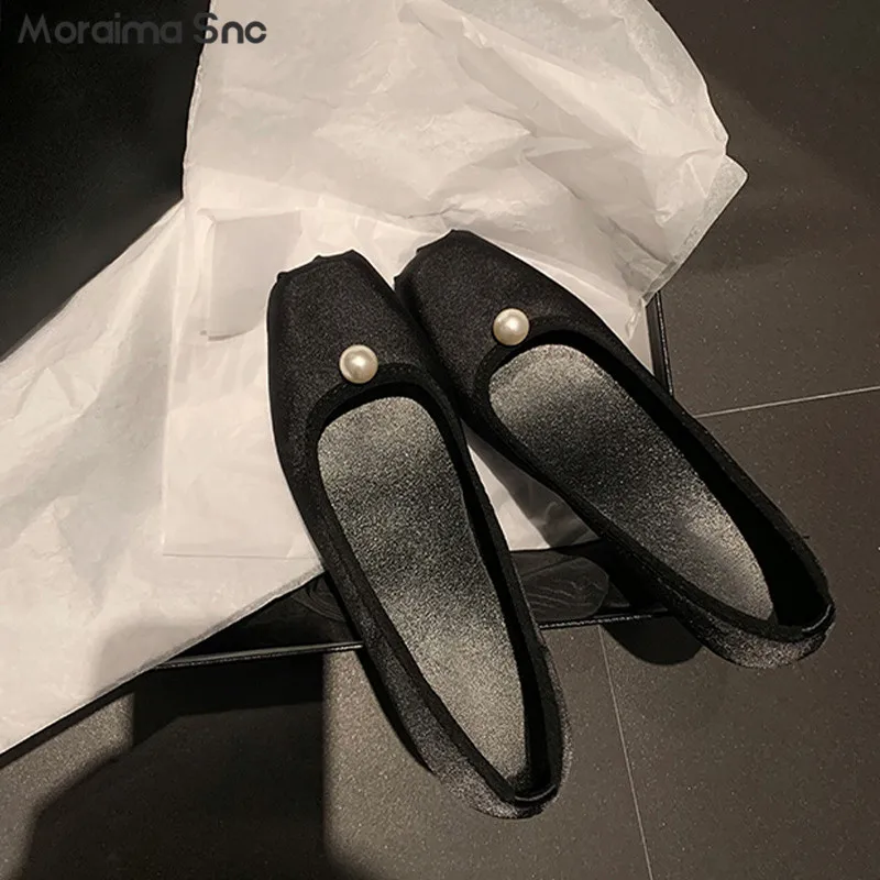 Light-Colored Thick-Soled Half Slippers Round-Toe Inner Heightening Slippers Fashionable and Comfortable Soft-Soled Mule Shoes