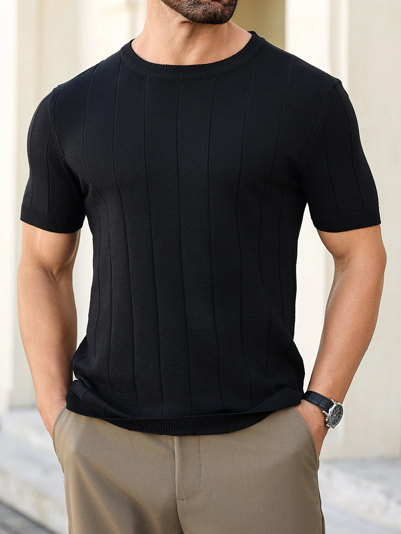 Męska koszulka z krótkim rękaw – Turtleneck Sweater Men recenzja i cena