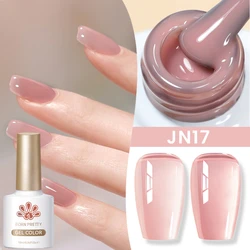 BORN PRETTY Jelly Nude Color UV Gel Manicure Gel Polish Nail Supplies For Professionals Semi-permanent Varnish 10ml Soak Off Gel