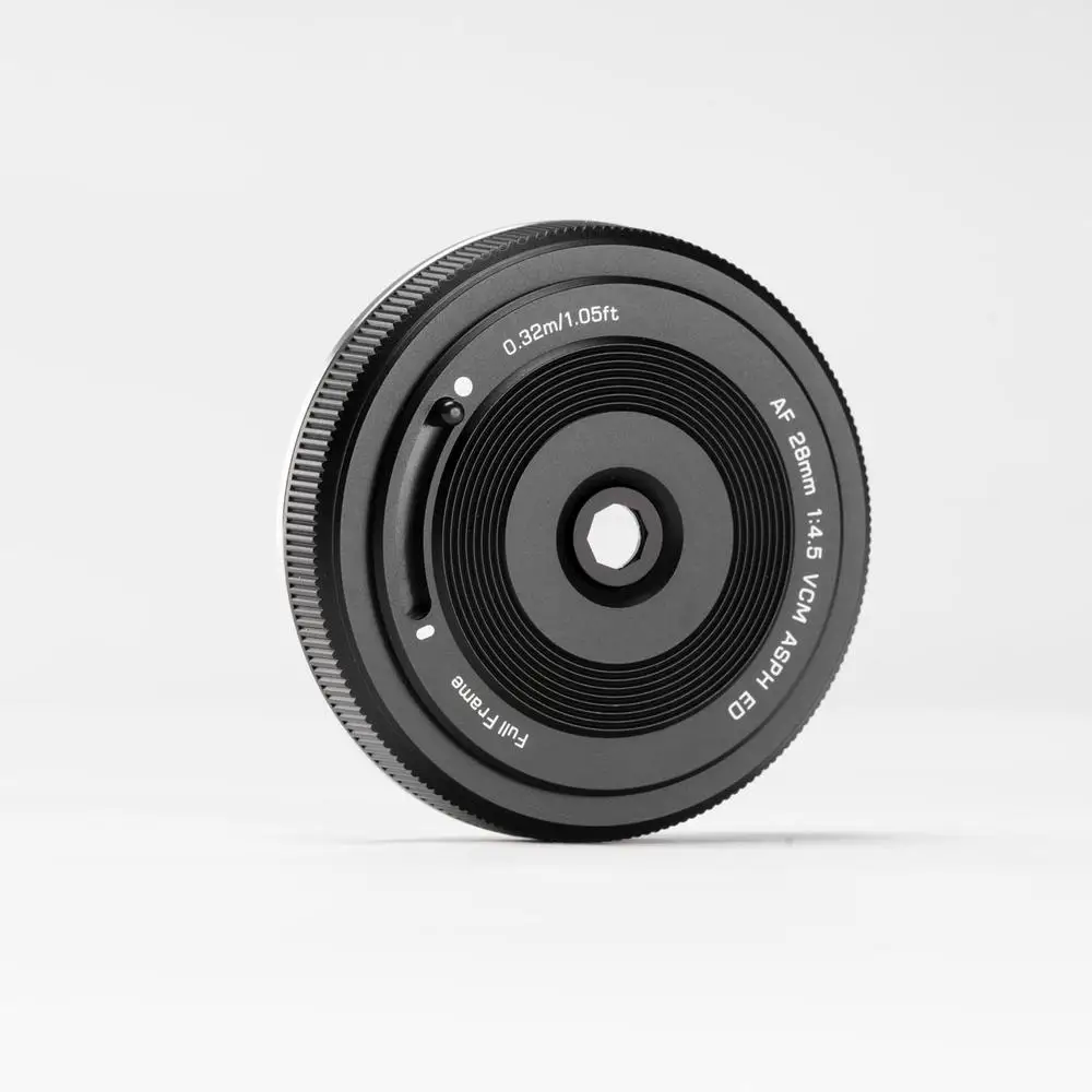 VILTROX 28mm F4.5 L, obiektyw pancake do mocowania L, pełnoklatkowy, z autofokusem, ultracienki, szerokokątny obiektyw do Panasonic LUMIX, do Leica — zdjęcie produktu 3