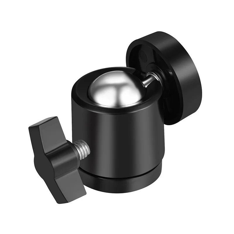 

Hot Shoe 1/4 Screw Hole Tripod Mount Camera Head Adapter Ball Head with Lock LED Light Flash Bracket Holder For DSLR DV Cameras
