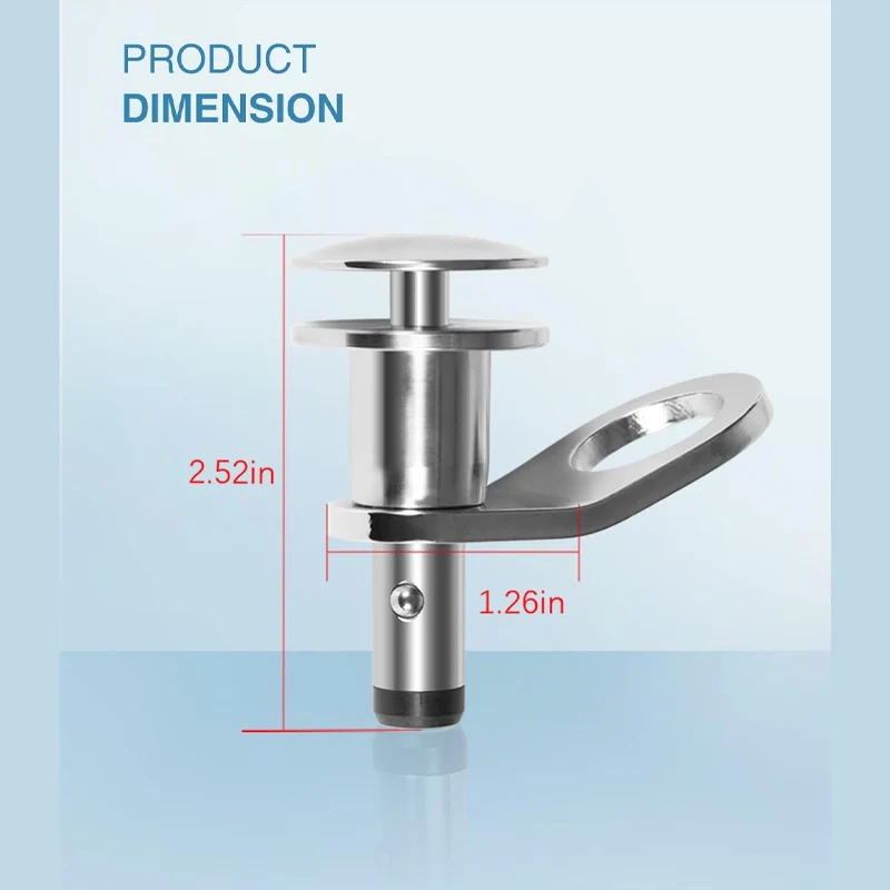 1/2'' Quick Release Boat Fender Holder - Marine Stainless Steel Quick-Release  Mount Cleat Hook, Receiver Not Included