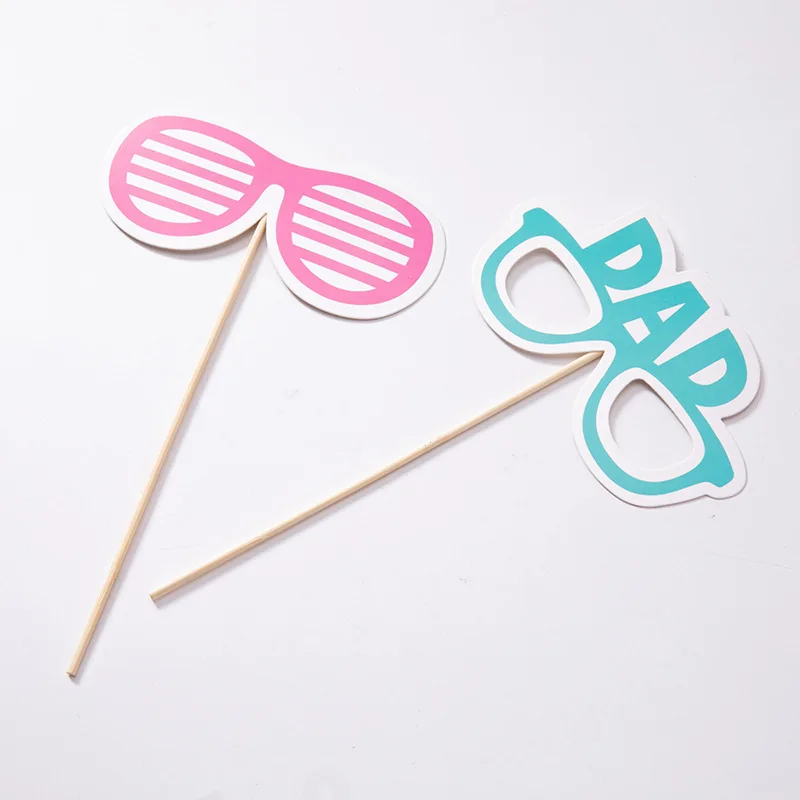 Chicinlife 25Pcs It\'s A Boy/Girl Photo Booth Props Birthday Party Baby Shower Gender Reveal Photobooth Props Decoration Supplies