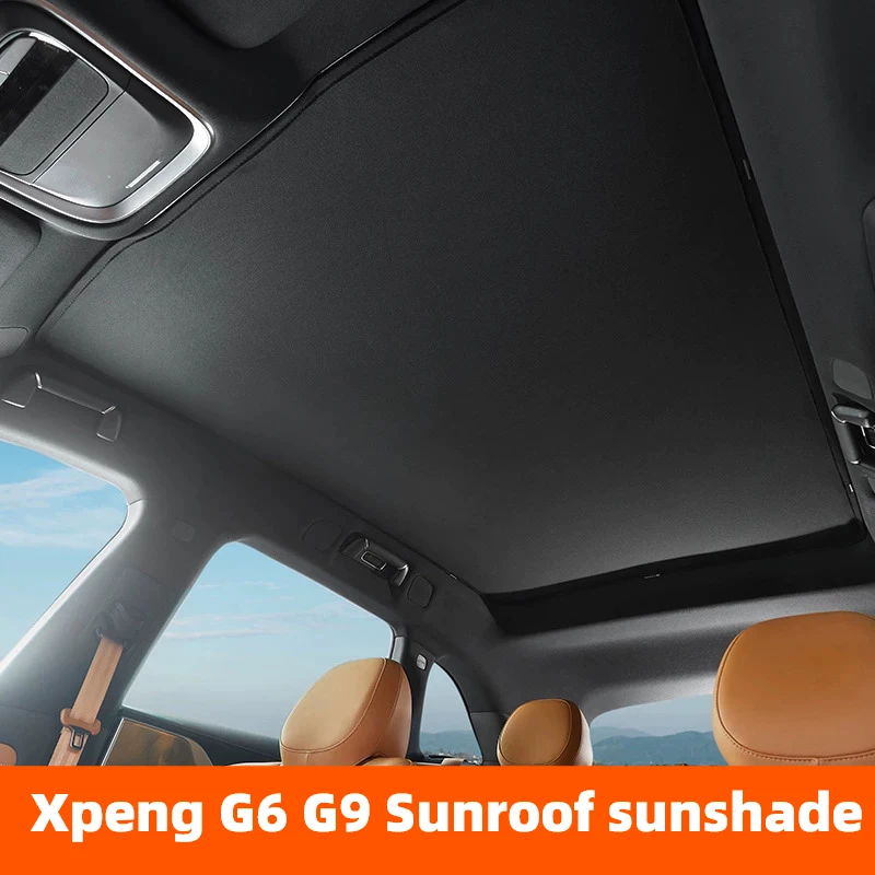 For XPeng G9 G6 2022-2026 Panoramic Sunroof Sunshade Heat Insulation UV Block Car Roof Sunscreen Cover
