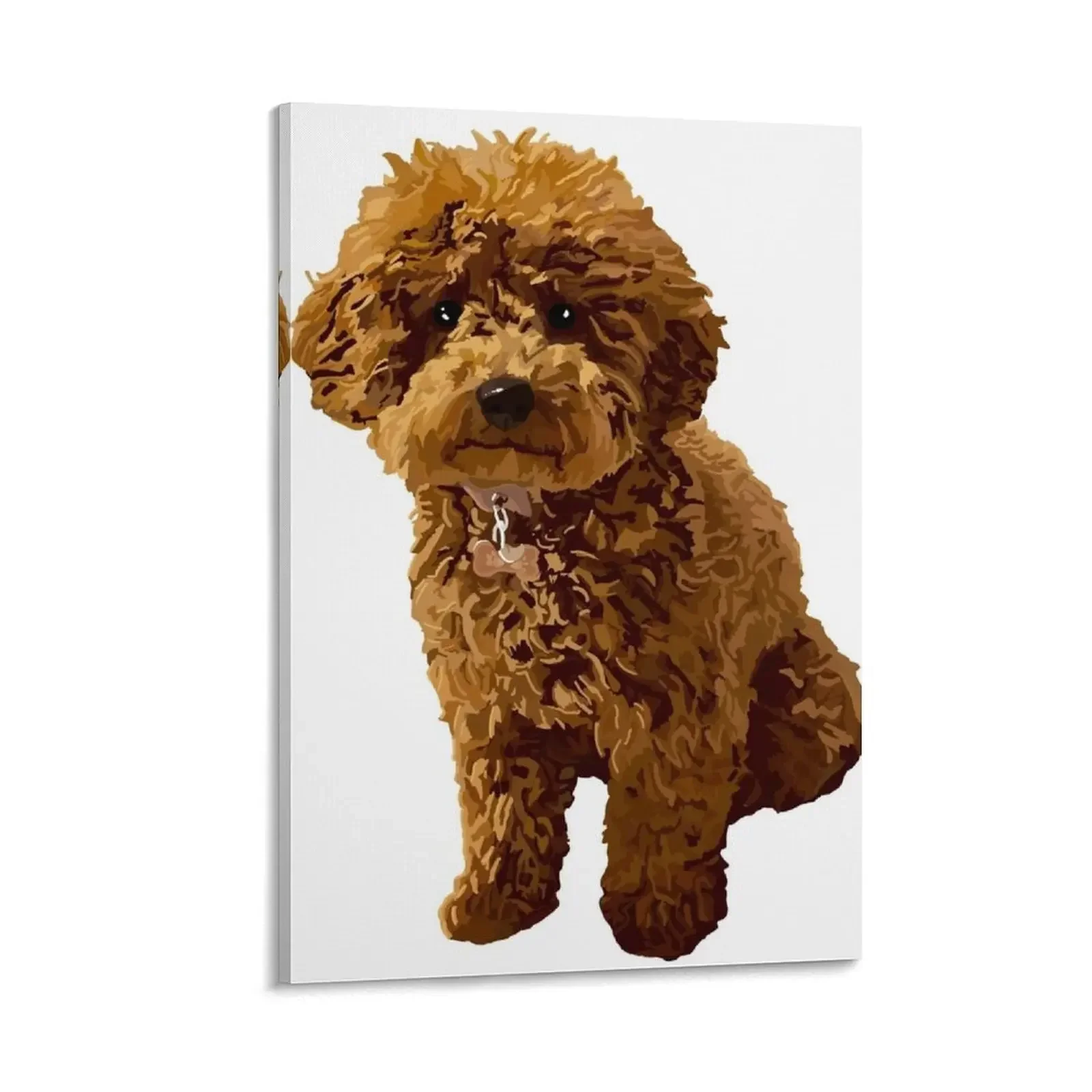 

Ginger the Toy Poodle Canvas Painting poster mural Wall decoration poster room decorations for girls