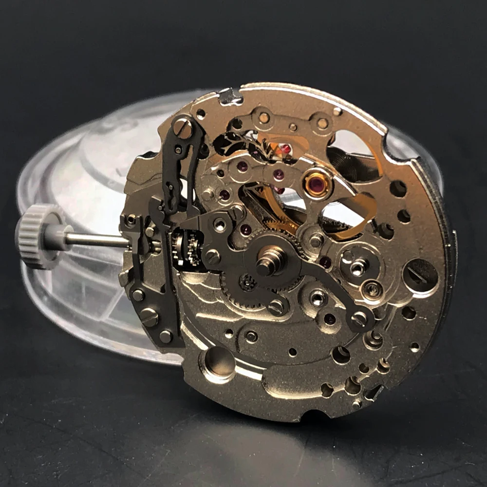 82S5 Miyota Standard Skeleton Mechanical Movement Top Rated Japan Original Automatic Self-winding Movt Replacement 21 Jewels