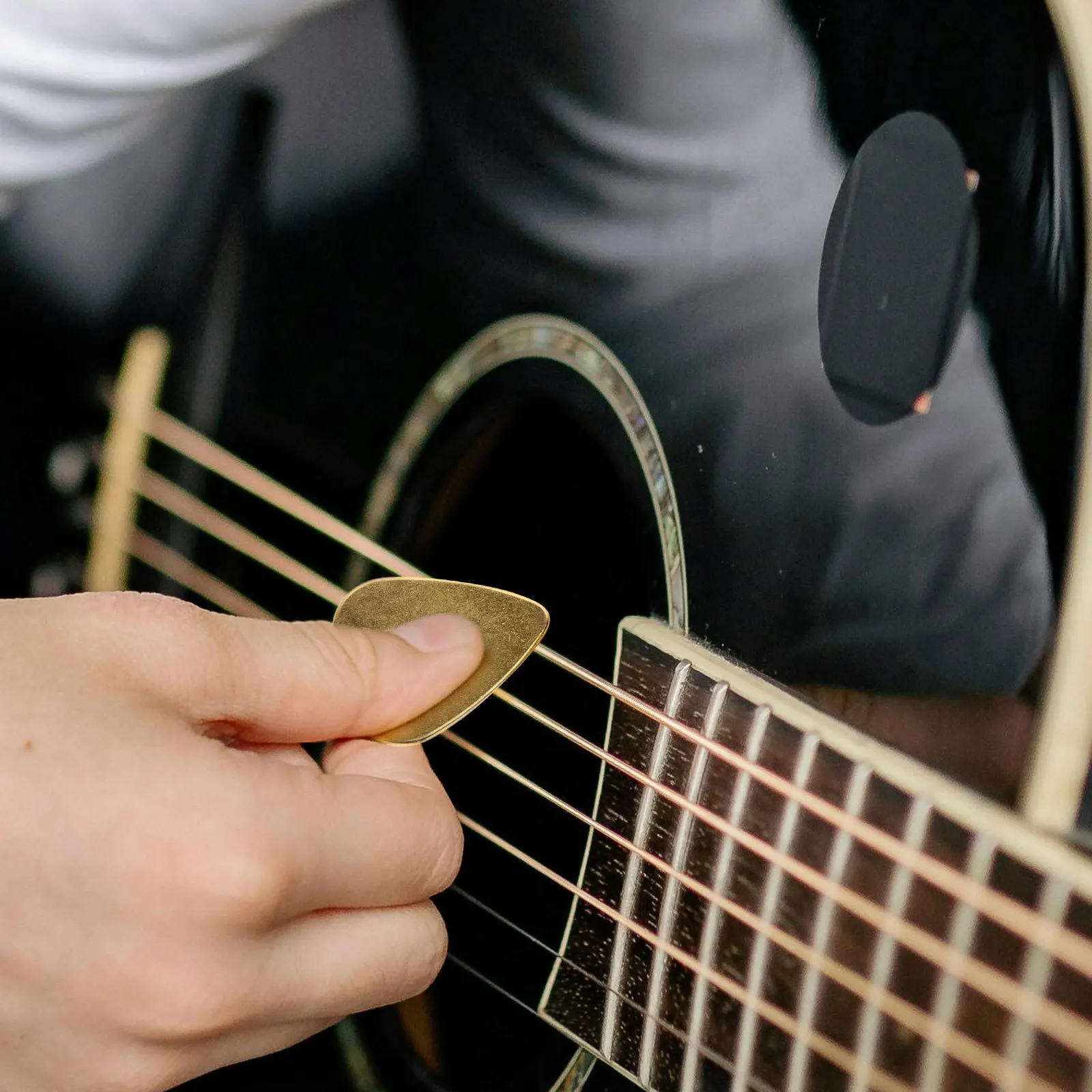 10 قطعة الغيتار المعدني اختيار قلادة سميكة قابلة لإعادة الاستخدام يختار للكهرباء الصوتية باس القيثارة دائم سبائك الزنك الغيتار التبعي