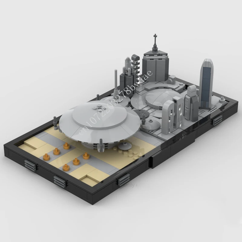 

414 шт. коросманант: Галактический город горизонт сенат район космическая война военный MOC космический корабль боевой строительный блок DIY модель подарки