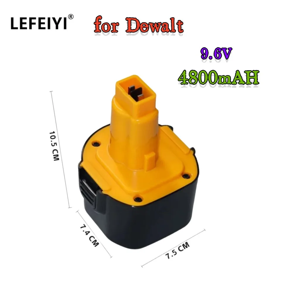 Battery TSOZPN20033 for DEWALT DE9062, DW952, DE9036, 9.6V 4.8Ah NI-CD