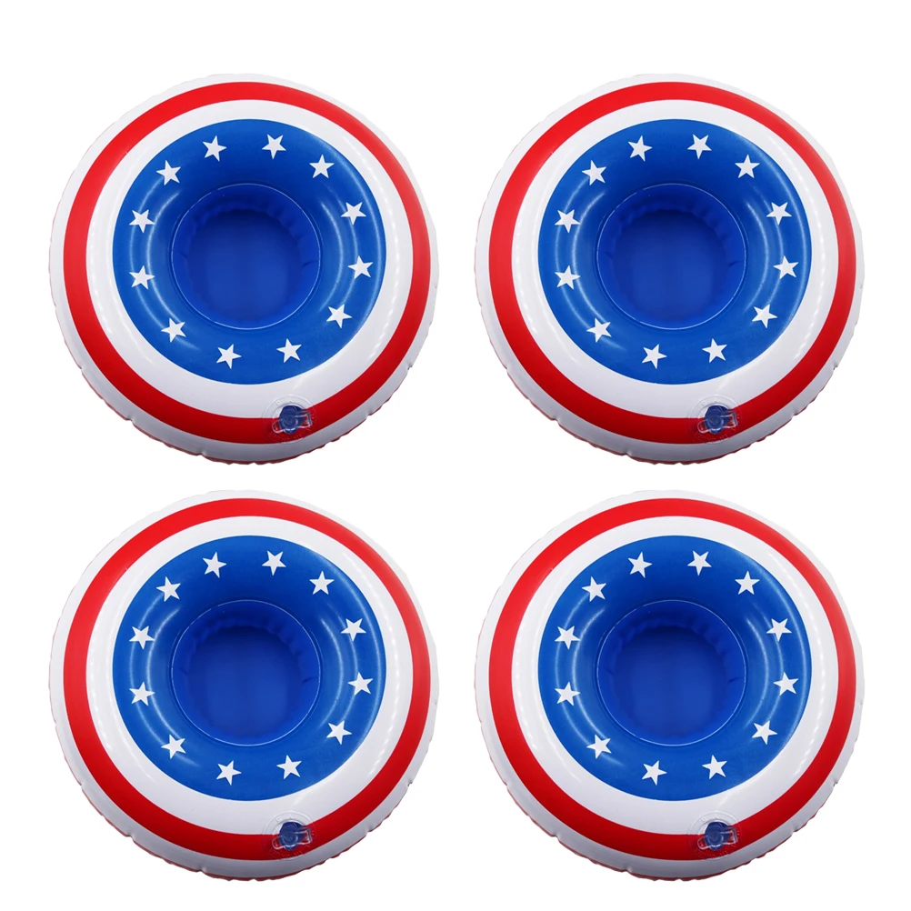 

4 Pcs Inflatable Dinner Mats American Placemats Cup Tableware Protective Heat Resistant Non Slip