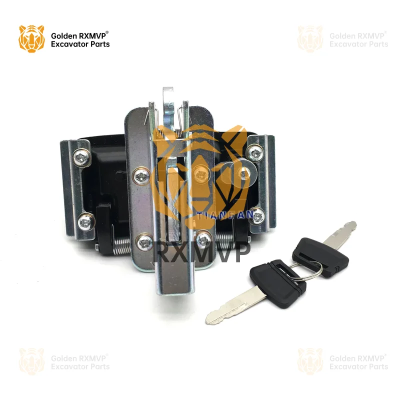 Excavator accessories Shanhe Intelligent 50 60 70 80 Sany Kai Yuan 60 Rear cover lock Machine cover lock Engine cover lock