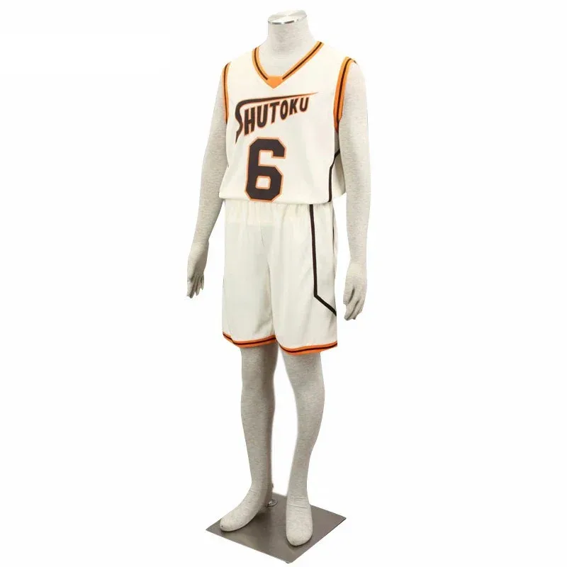 Cosplay Kuroko no Basuke SHUTOKU No. 6 10 Midorima Shintaro Basketball Jersey Costume Sports Uniform ir;l5