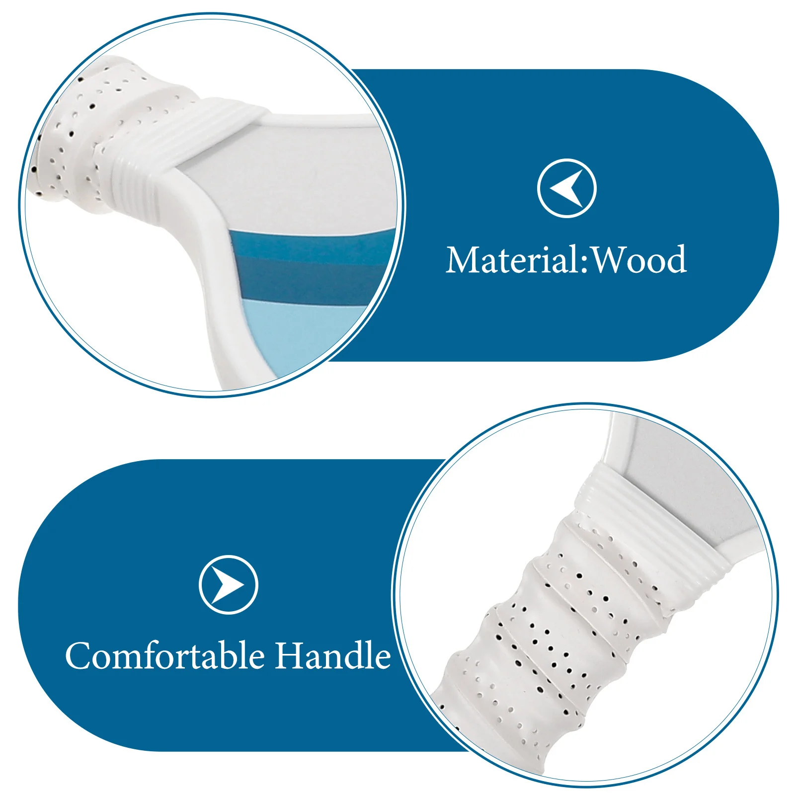 

Wooden Edge Pickleball Paddle Lightweight Durable Outdoor Sports Racket Anti-Slip Grip Playing Equipment