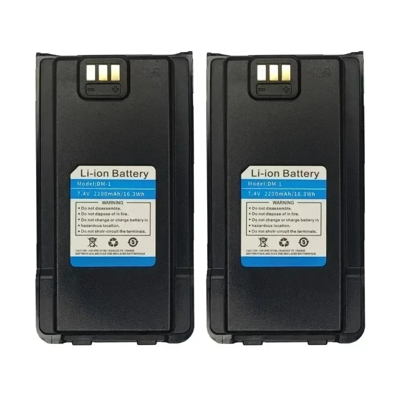New DM-1 7.4V 2200mAh 16.28Wh for Baofeng DM-1701 DM-1 1701A Rechargeable Battery Pack Replacement Two Way Radios - view 6