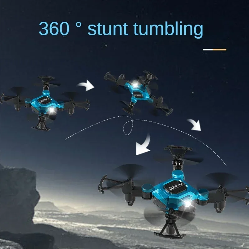 K04 Mini UAV 4K HD para niños, avión giratorio de cuatro ejes, 360 grados, portátil, plegable, profesional, Control remoto