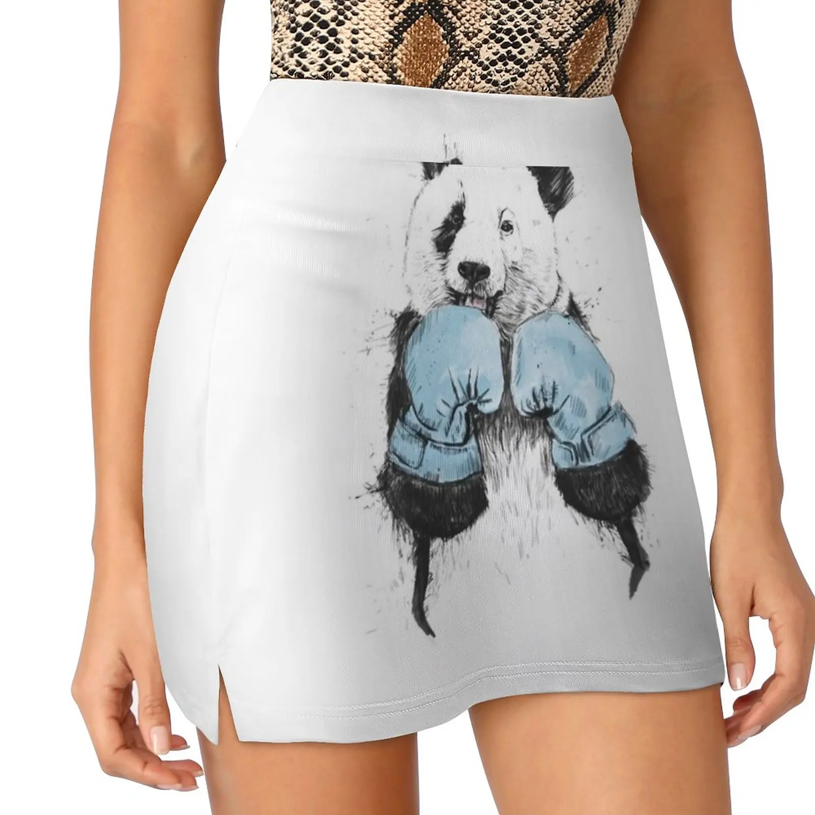 The Winner Women's skirt Sport Skort Skirt With Pocket Fashion Korean Style Skirt 4Xl Skirts Panda Animal Sport Boxing Boxing