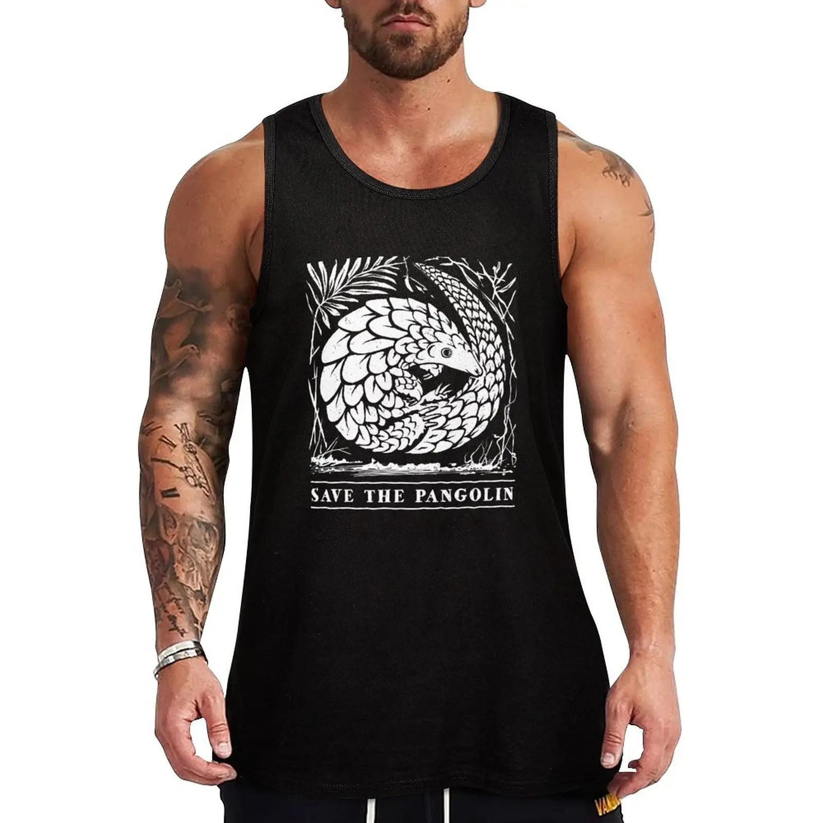 Endangered Wildlife - Save The Pangolin Tank Top sports clothes for men vest for men summer 2024 t-shirt for man