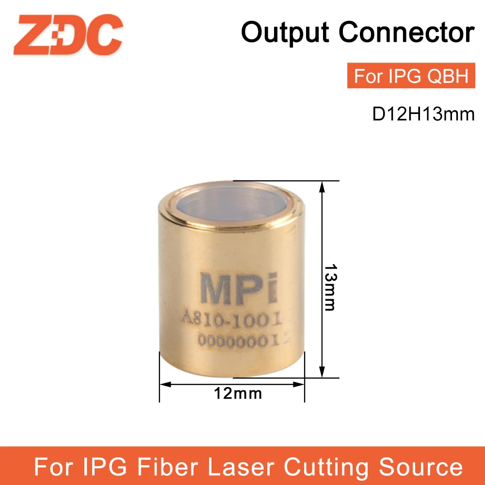 Output Protective Connector Lens High Quality Laser Source Protection Cap D12H13 3KW For IPG Fiber Laser Source Cutting Machines