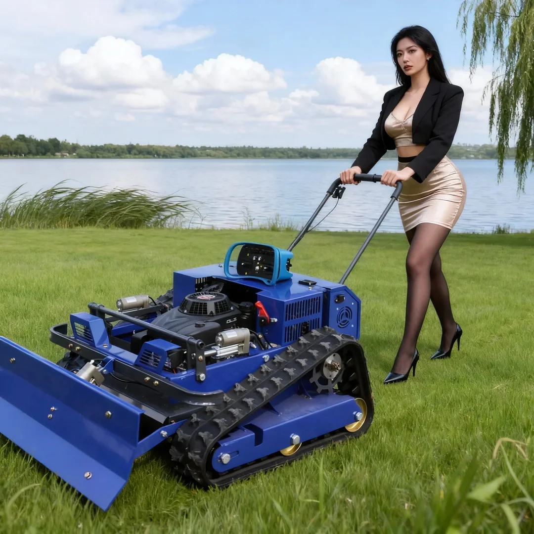 

Настраиваемый гусеничный робот-газонокосилка для всех типов местности, для домашнего и коммерческого использования, для стрижки газонов, ферм, садов, с бесплатной лопатой для снега