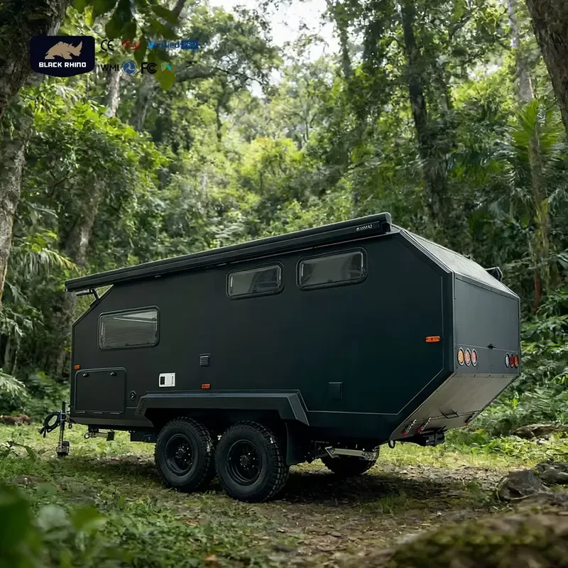 Outdoor Camping Off Road RV Hybrid Trailer for Campers for China Manufacturer Wohnmobil Hybrid Caravan Off Grid Trailer