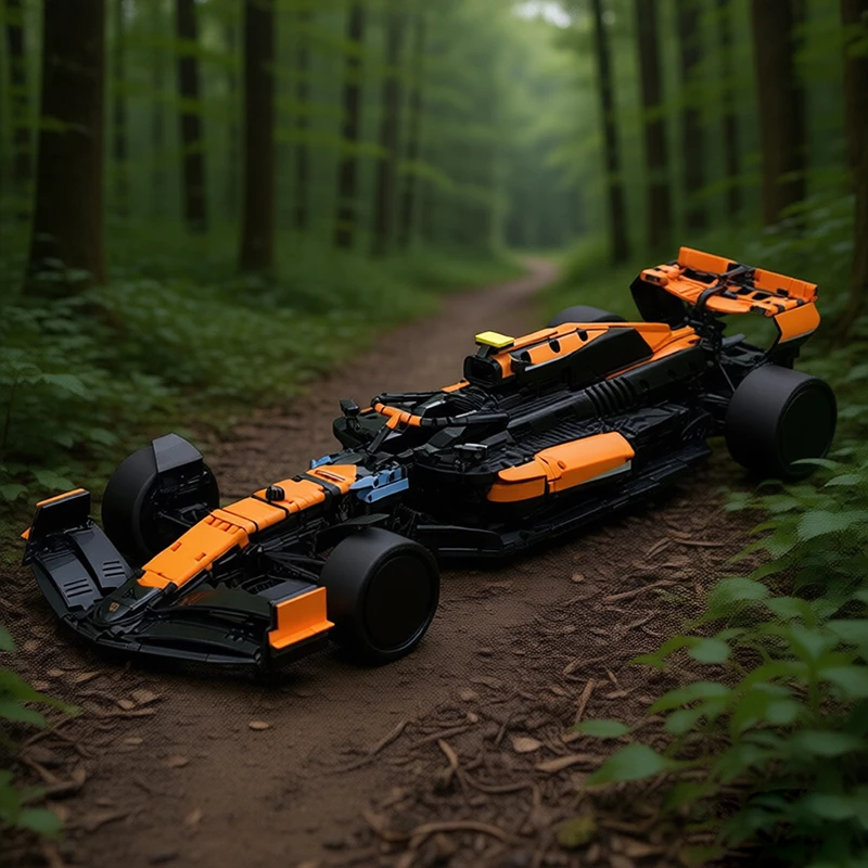 3178 PCS 1:8 Scale Open Wheel Racing Vehicle MOC Building Blocks DIY Creative Assembly Model Toy Collection Display Popular Gift
