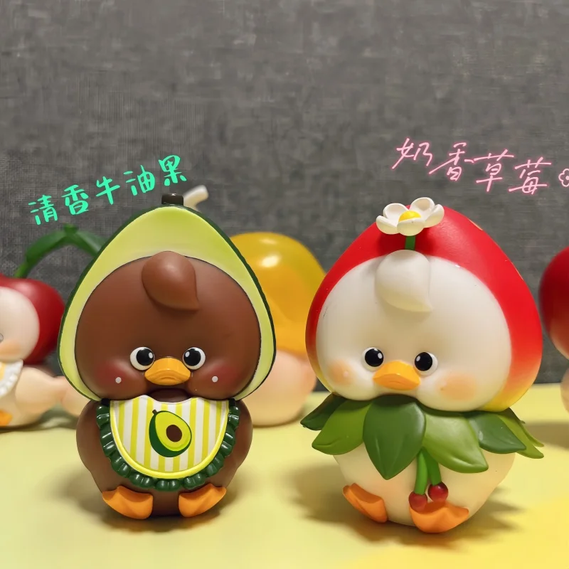 

Новая красочная серия фруктовых сад Dodoya, слепая коробка, кавайная кукла-утка, коробка-сюрприз, милый мультяшный декор для ролевых игр, детские подарки на день рождения