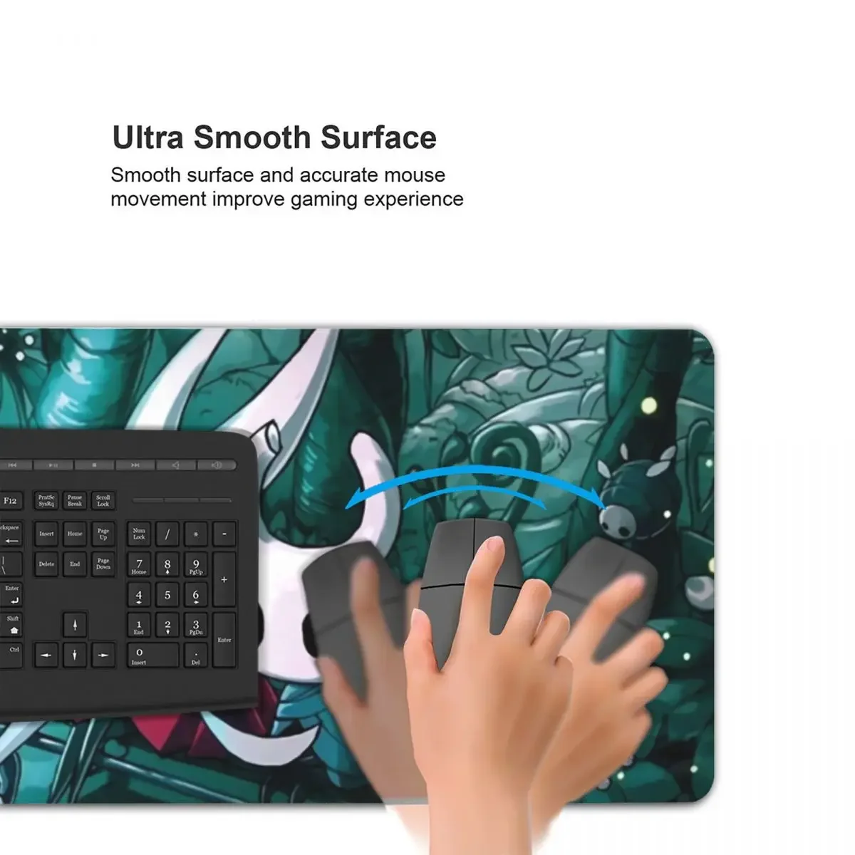 Hollow Knight-Grand tapis de souris pour clavier d'ordinateur, accessoire de bureau