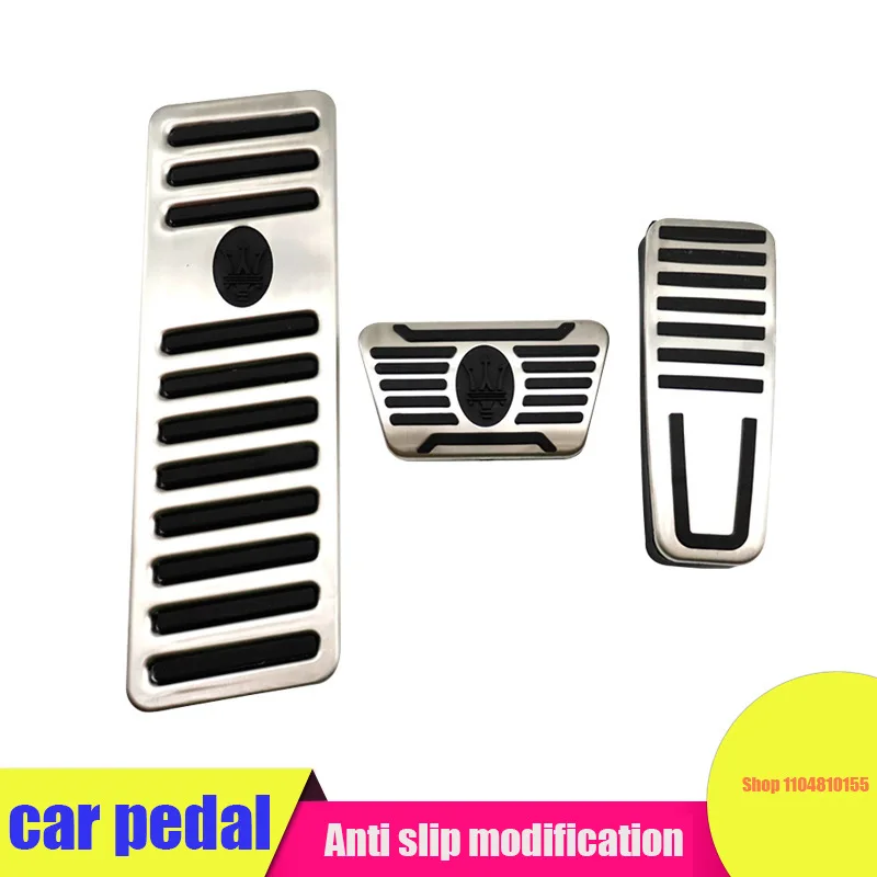 

car pedals suitable for Maserati modification, accelerator, brake, rest area, anti-skid pedal accessories