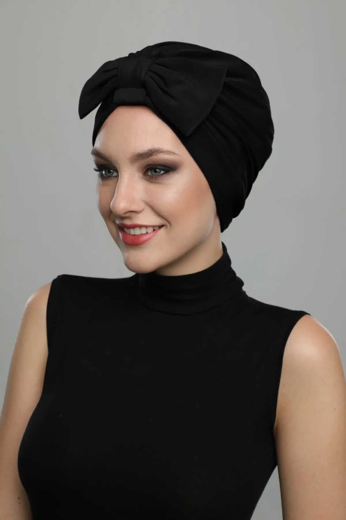 Đôi Nơ Đen Ngay Hijab Hijab Nón Tắm