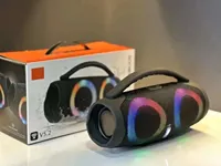 30W high power bluetooth speaker portable RGB colorful light waterproof wireless subwoofer 360 stereo surround TWS FM boombox