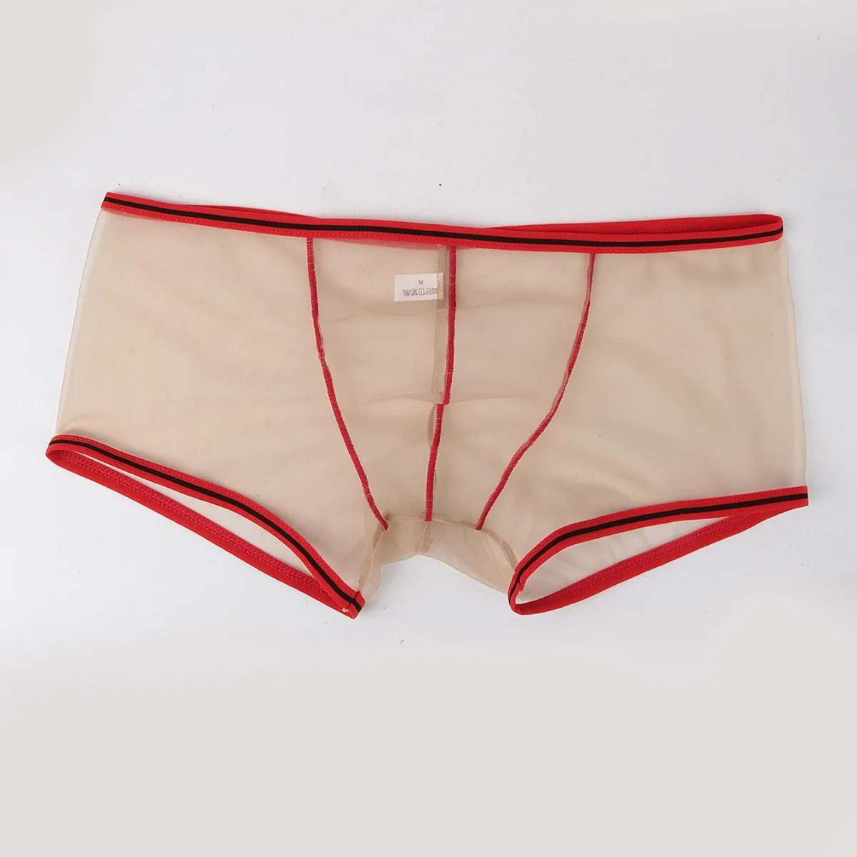 Men's transparent and breathable summer mesh sexy and comfortable breathable underwear mid-waist boxer men's underwear