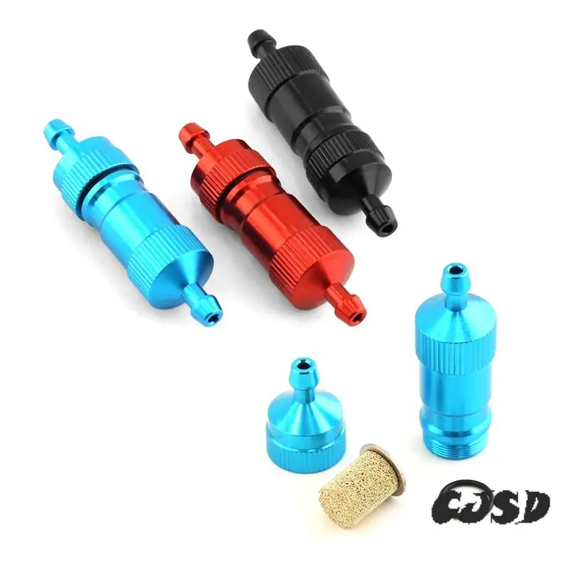 CJSD-D4.5Xd3xl51mm High Precision Big Fuel Filter 3Mm RC Fuel Tank Accessories For Gasoline Aircraft Airplane Car Accessory Blac