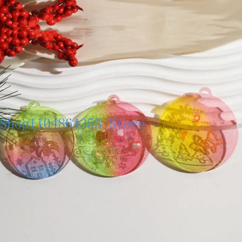 6 Hole Silicone Jewelry Mold Christmas Designs Earring Molds for Earrings Keychains Pendants Craft Supplies