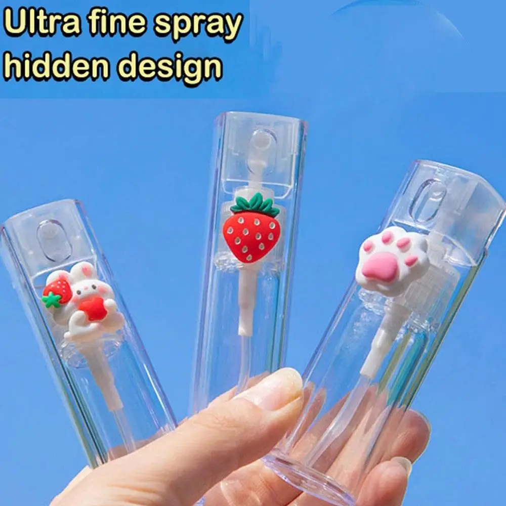 10ml Cute Spray Bottle Refillable Perfume Mini Bottle Portable Size Spray Atomizers Built-in Glass Jar Empty Bottle Wholesale