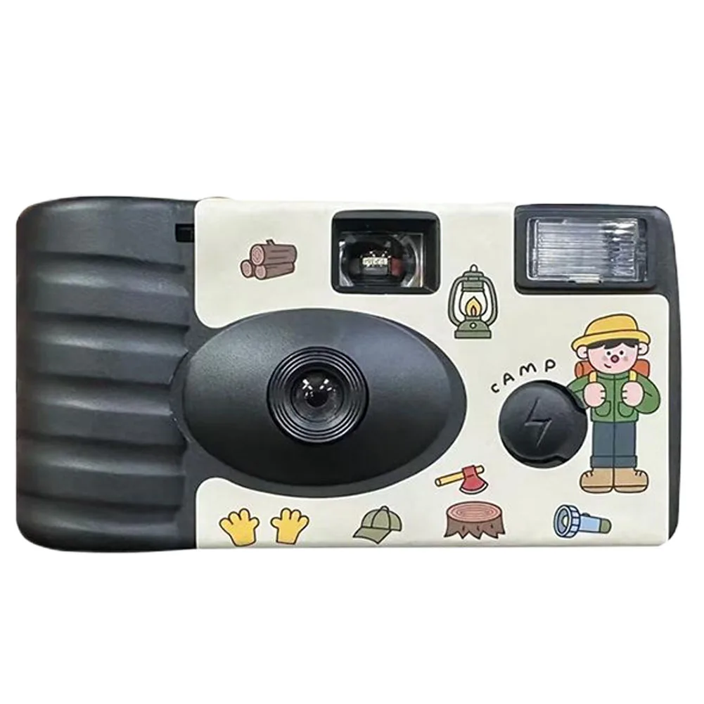 

Одноразовая пленочная камера 35 мм со встроенной вспышкой, одноразовая камера, 27 фотографий, ретро-камера для вечеринки, свадьбы