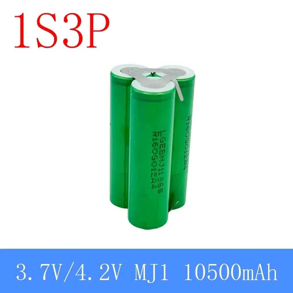 2S1P 1S3P 3S2P 4S2P 5S2P 8.4V 3.7V 10.8V 16.8V 18V MJ1 battery pack 18650 3500mAh battery for 18V screwdriver battery.