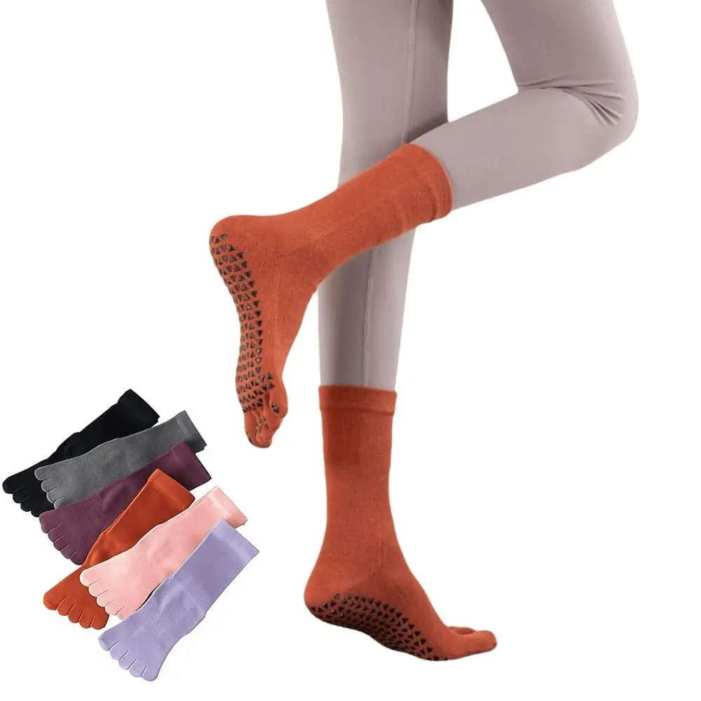 

Профессиональные противоскользящие носки для йоги, хлопковые силиконовые носки для пилатеса, компрессионные тренировочные носки для тренировок, йоги