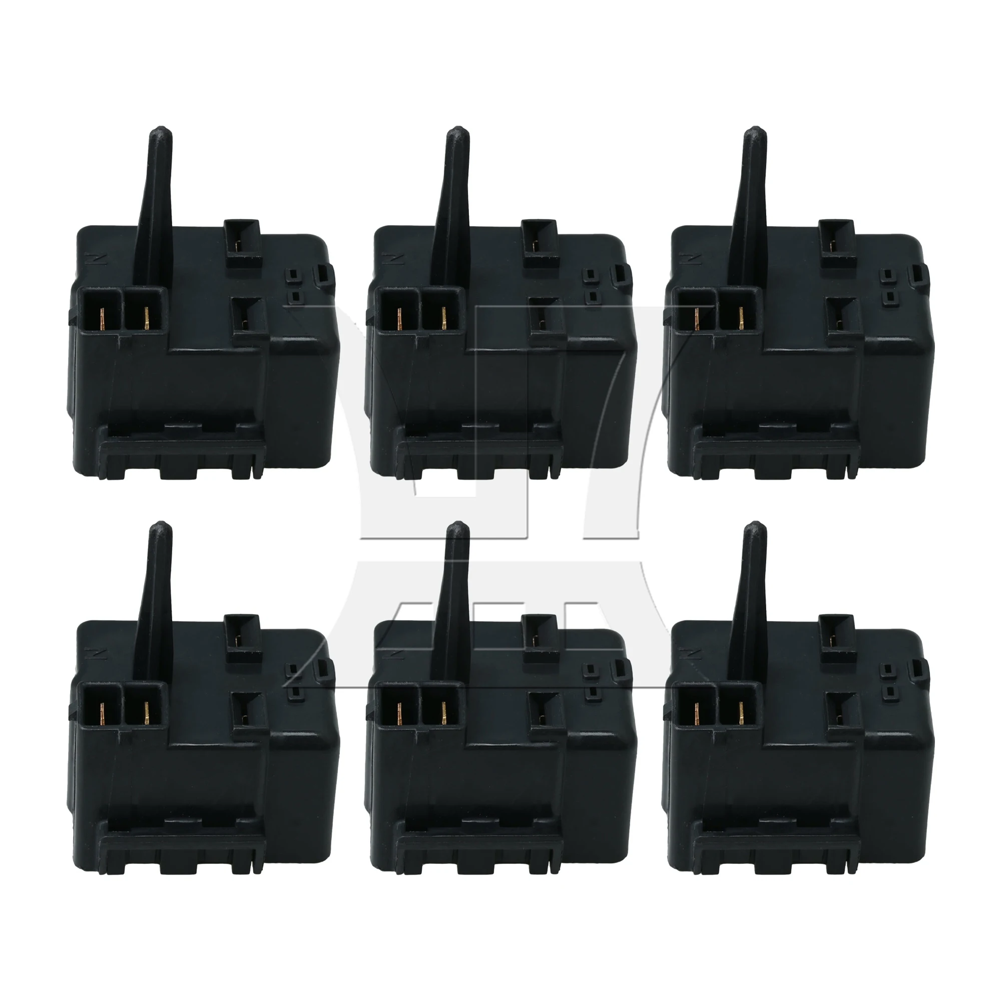 BQLZR 6 Pcs Freezer Relay and Overload Assembly Replacement for GE PFS22MBSABB