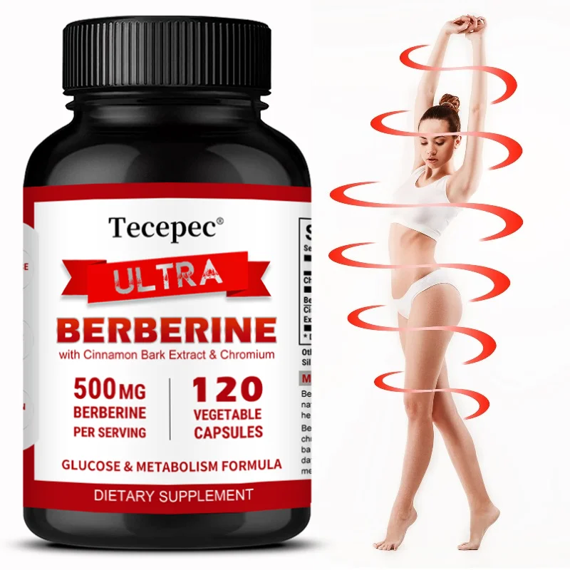 

Berberine HCl 500mg Capsules with Ceylon Cinnamon, Support Metabolism, Cholesterol, Cardiovascular, GI & Daily Immune Wellness