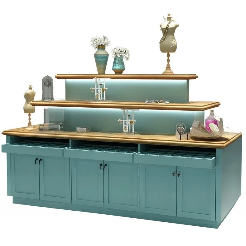 Display Counter Jewelry Counter, Used Store, High-Low Display Counter