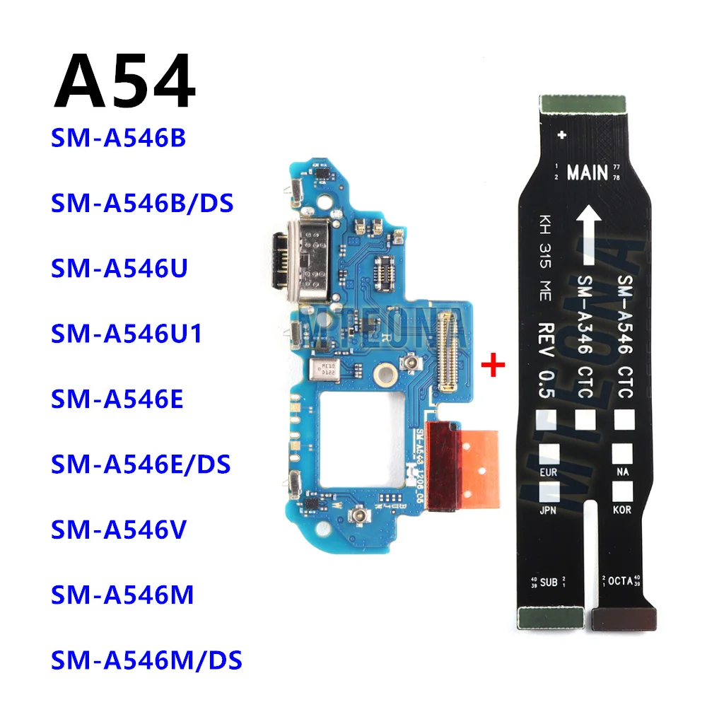 USB Type-C Fast Charging Dock Port For Samsung Galaxy A54 A546E SM-A546B A546B Dock Connector Board Port Motherboard Flex Cable