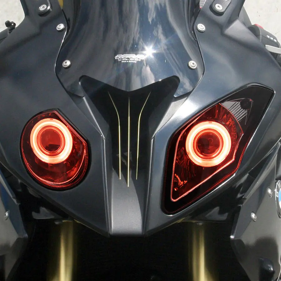 

Проекционная фара HID для мотоцикла BMW S1000RR 2009-2014, блок фары с ближним/дальним светом и аксессуарами Angel Devil Eyes