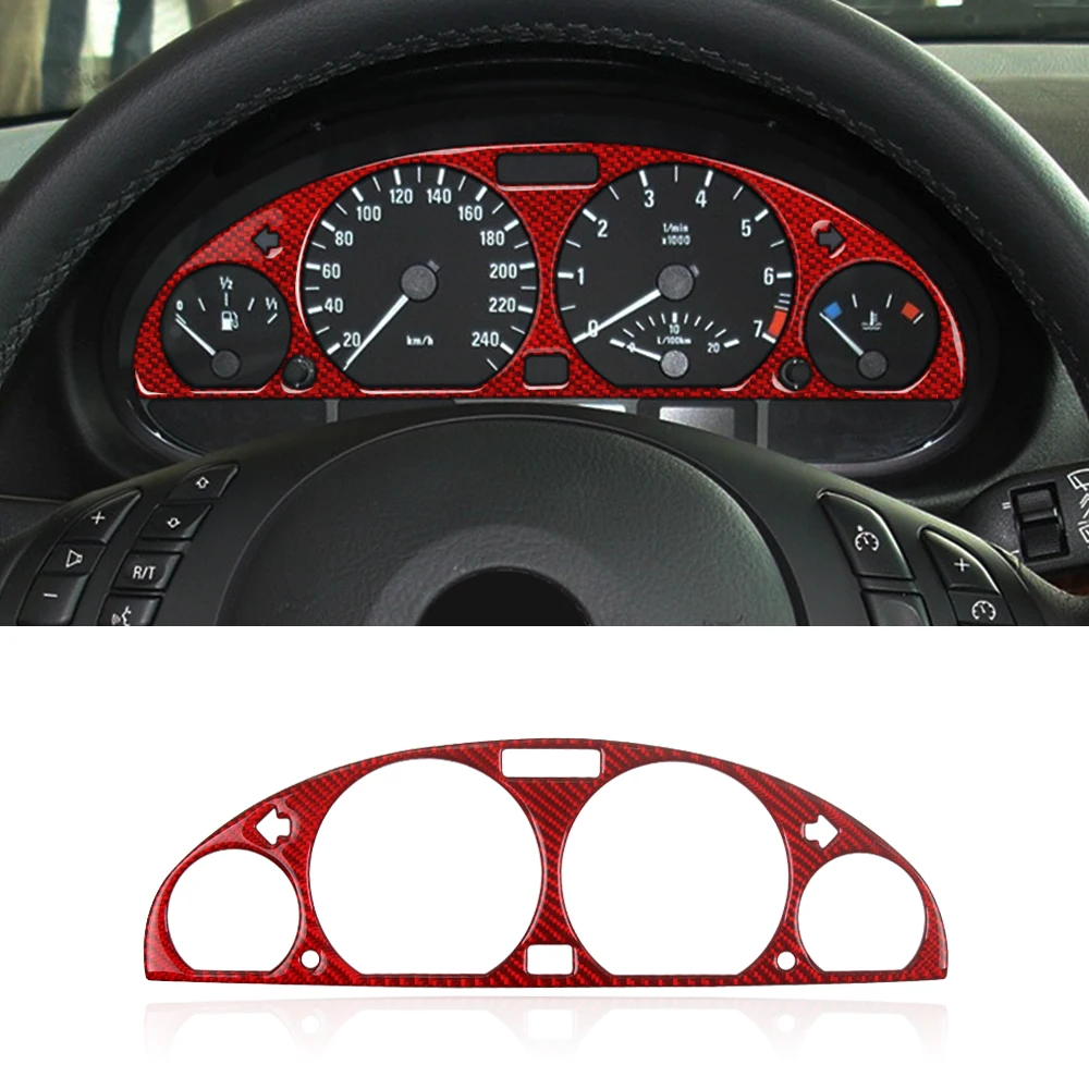 

1 Piece Car Interior Carbon Fiber Dashboard Speedometer Screen Panel Cover Trim Decal Sticker for BMW 3 Series E46 1998-2004