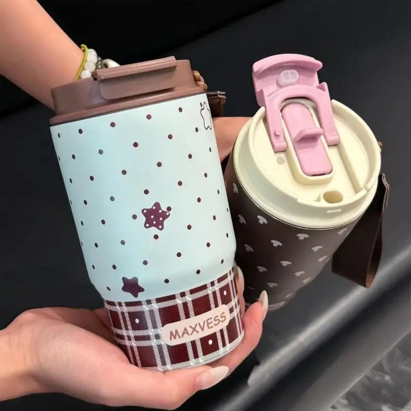 500ml Portable Mini Insulated Coffee Cup Stylish High Value Stainless Steel 316 Water Bottle Modern Simple Design Business Gift