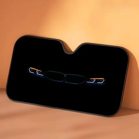 뜨거운 럭셔리 자동차 B-BMW-B 눈 자동차 앞 유리 커버에 대 한 멋진 그늘 반사판 수호자 개인 정보 보호 차양 장식 여성을위한 선물