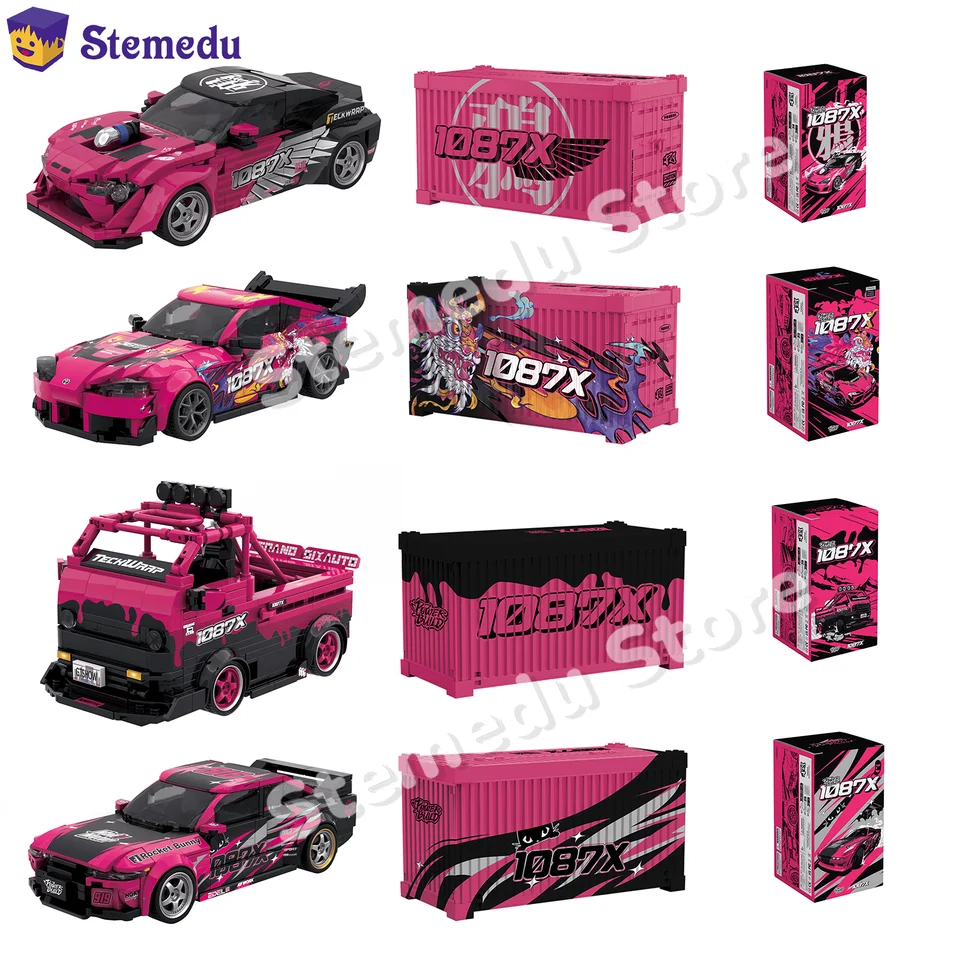 1087X Drift Racing Team Buidling Block for Toyota Supra A90 Sport
